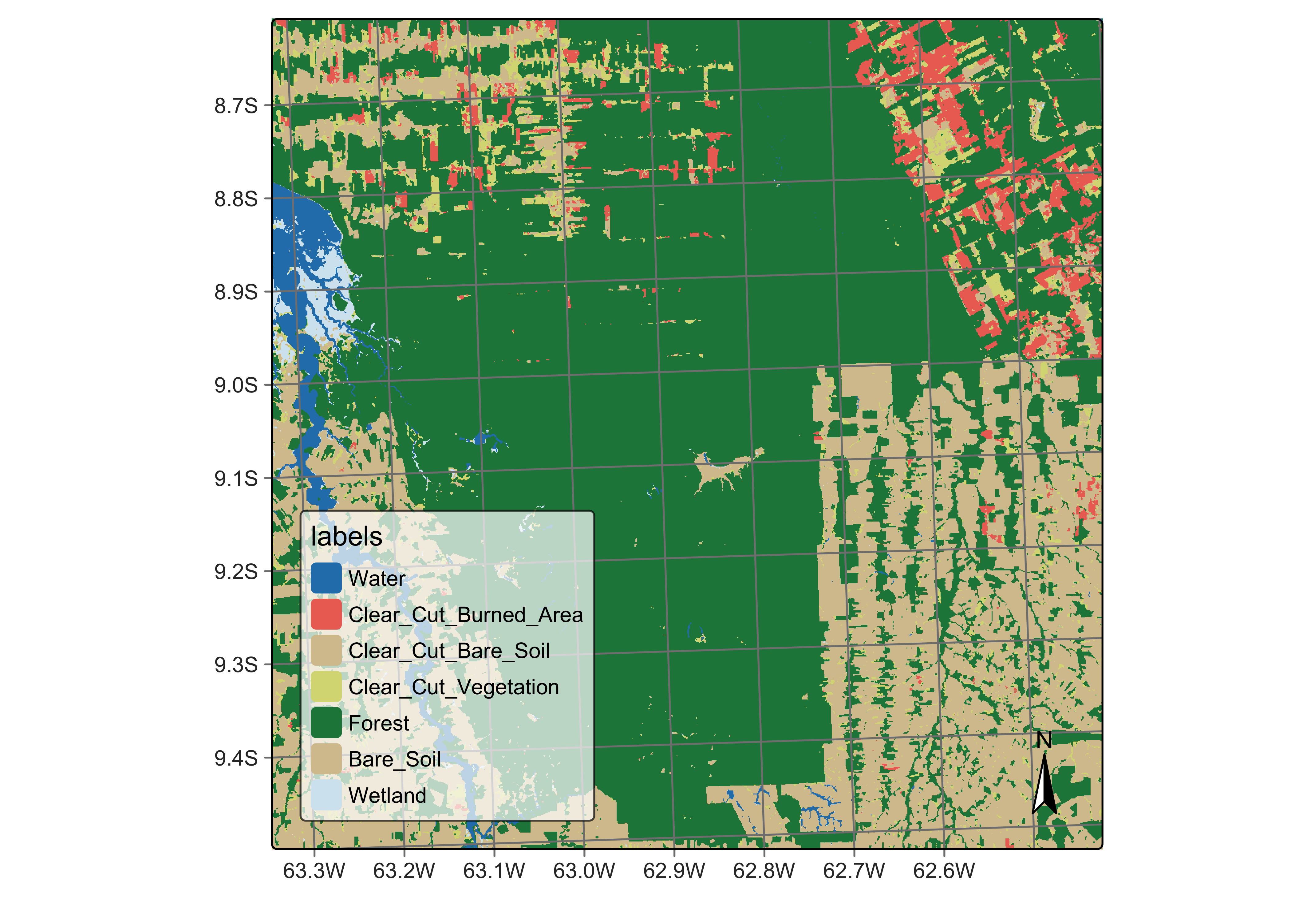 Original classification map (source: authors).