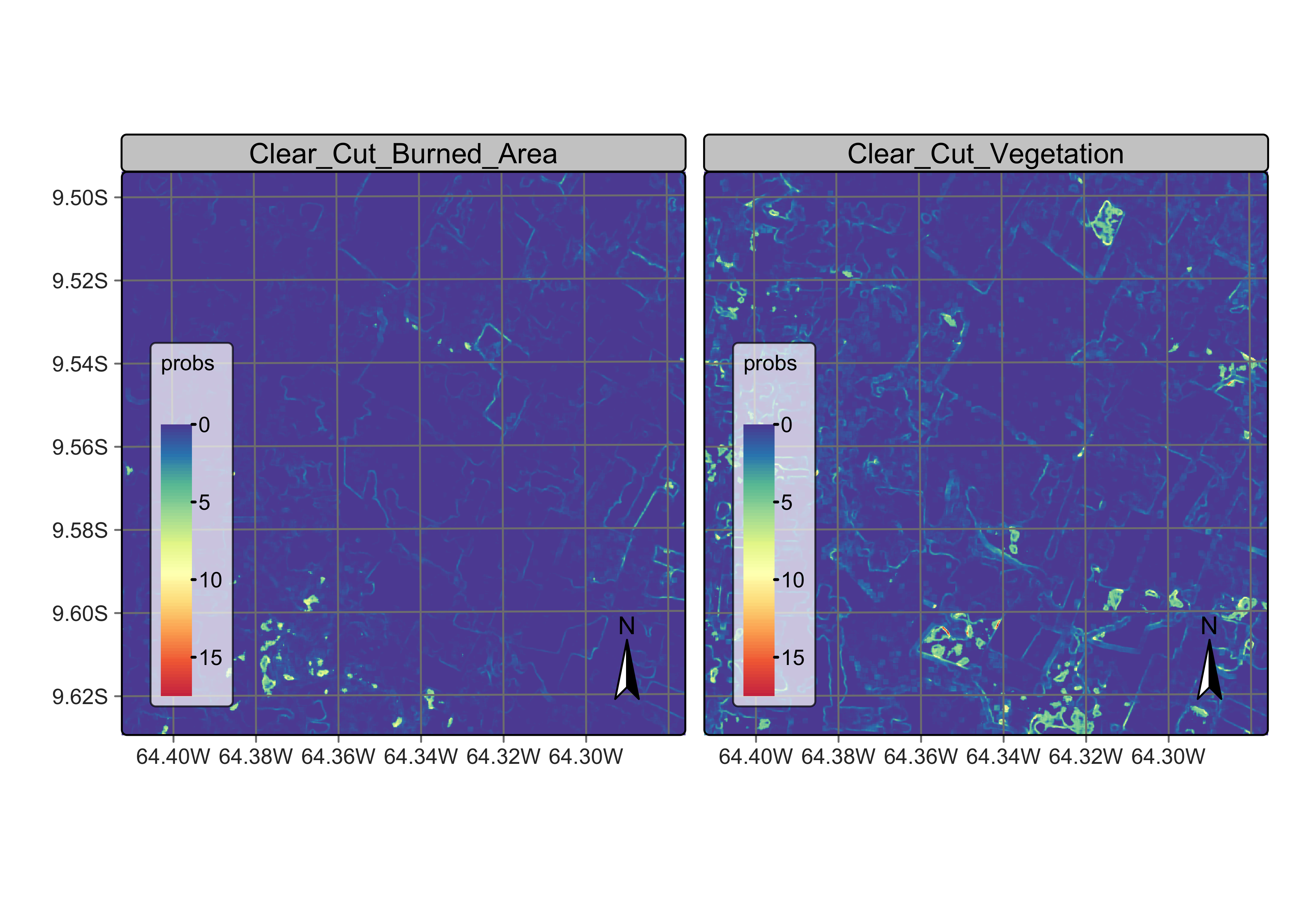 Variance map for clases Clear_Cut_Vegetation and Clear_Cut_Burned_Area (source: authors).