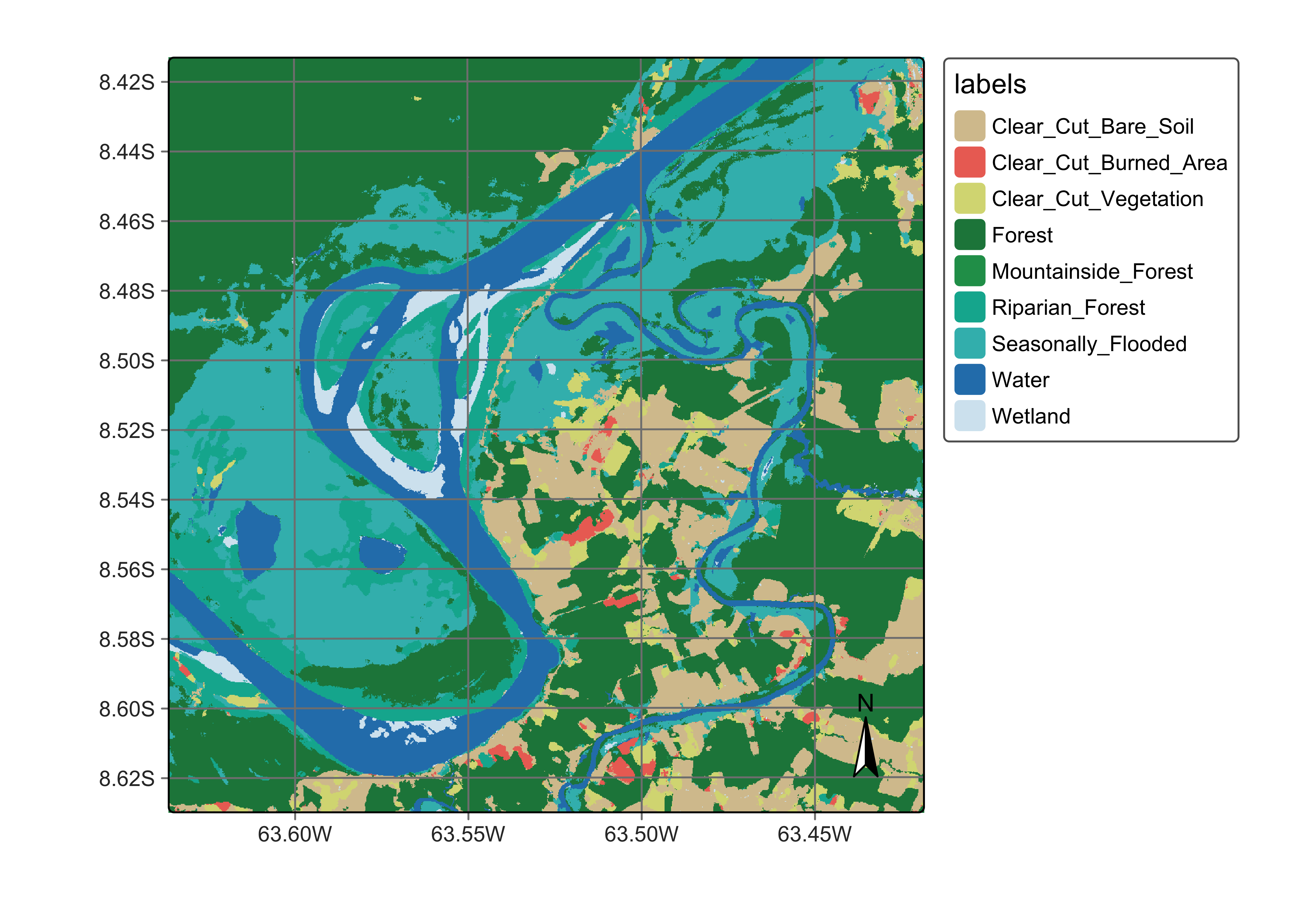 Land classification in Rondonia using tempCNN (source: authors).