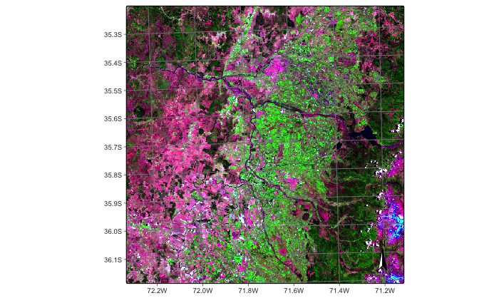 Sentinel-2 image covering tile 19HBA (source: authors).