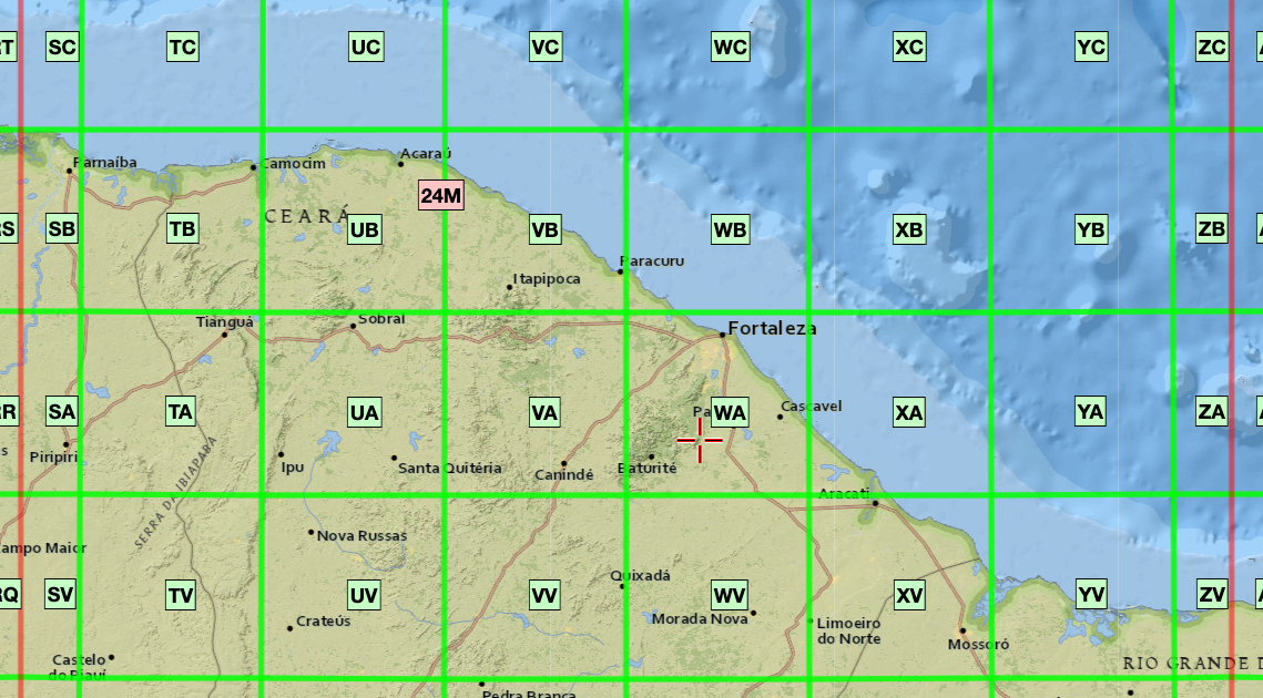 MGRS tiling system used by Sentinel-2 images (Source: GISSurfer 2.0. Reproduction based on fair use doctrine).