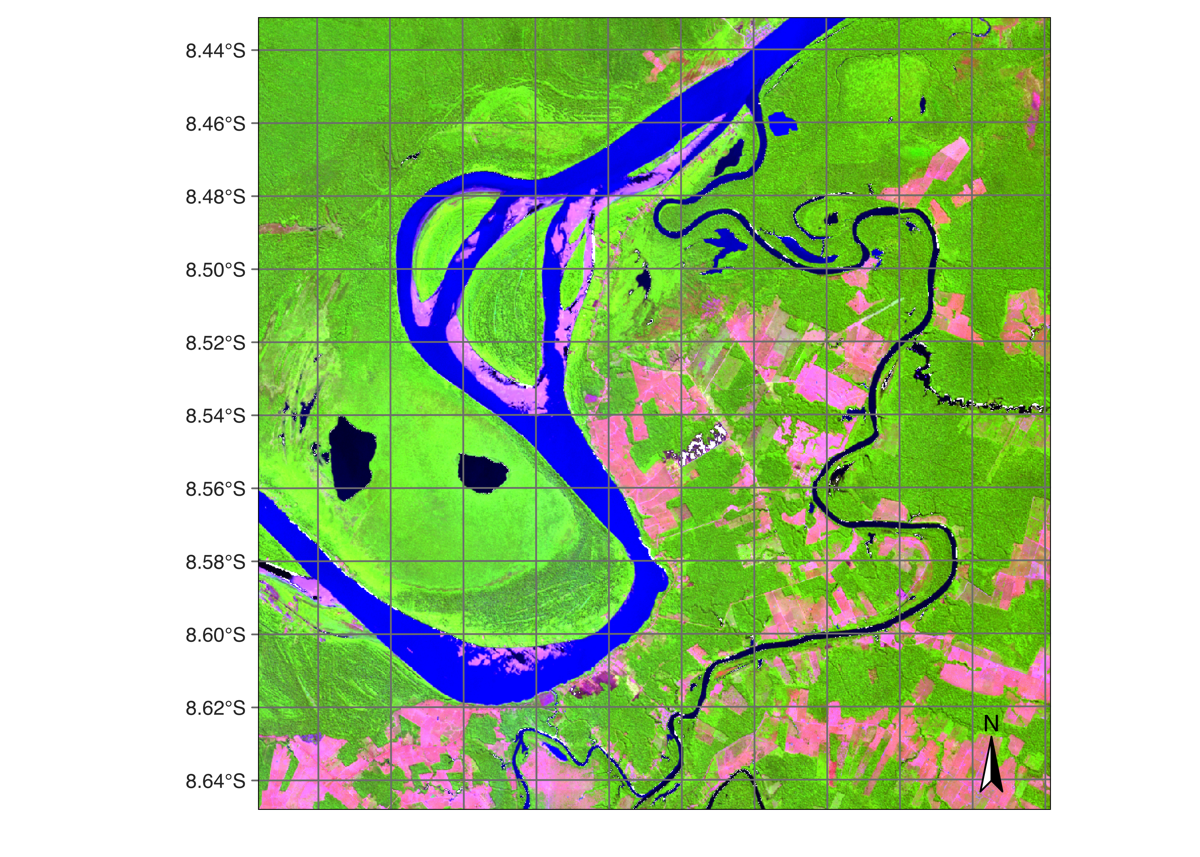 Final map of deforestation obtained by random forest model(Source: Authors).